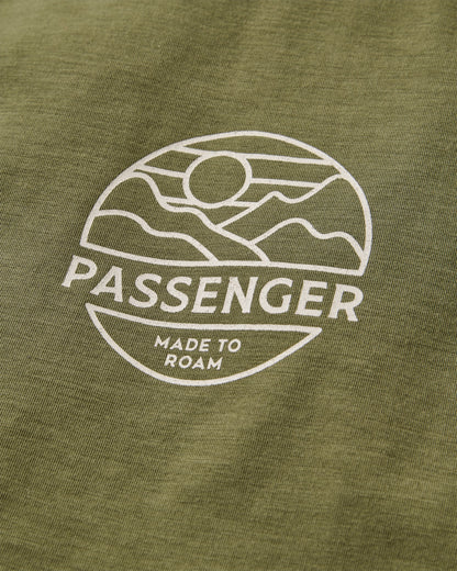 Sedona Recycled Active T-Shirt - Khaki - Flatlay