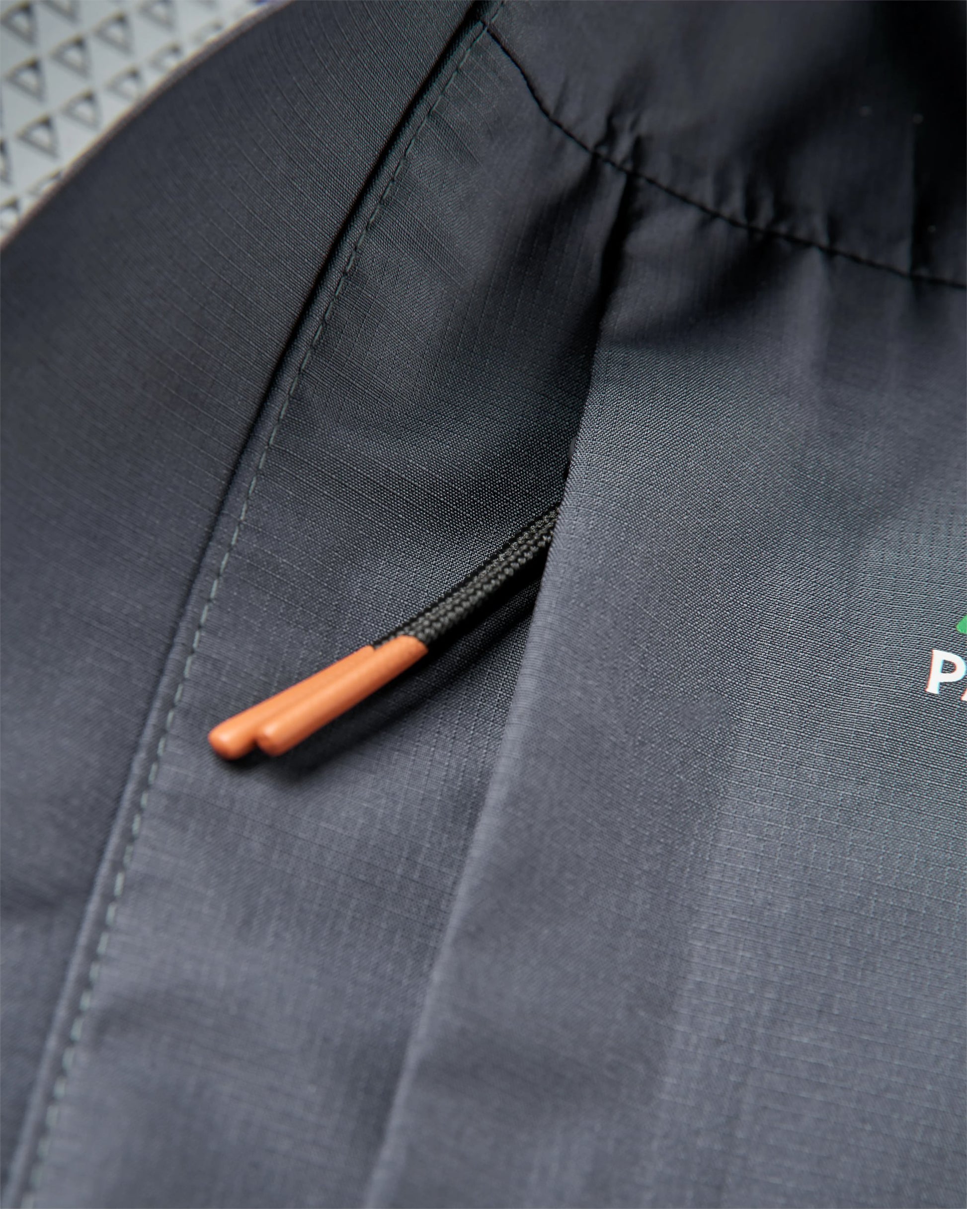 Trailscape Men's Recycled Waterproof Jacket - Charcoal - Flatlay