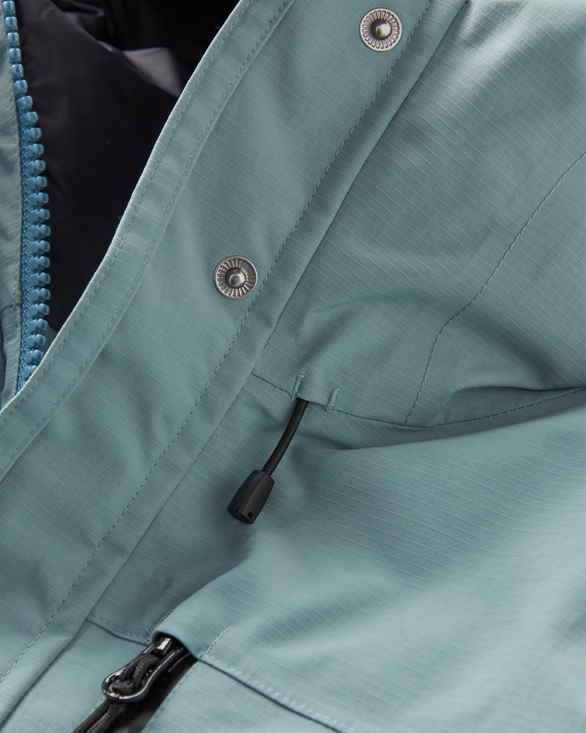 Cloudmont Waterproof Down Parka - Stormy Sea - Flatlay