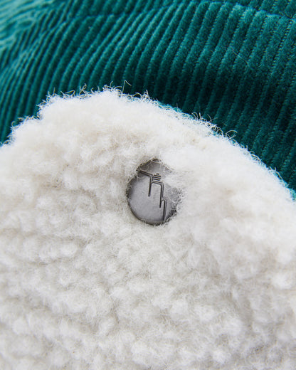 Daytime Recycled Cotton Sherpa Lined Hat - Deep Ocean - Flatlay