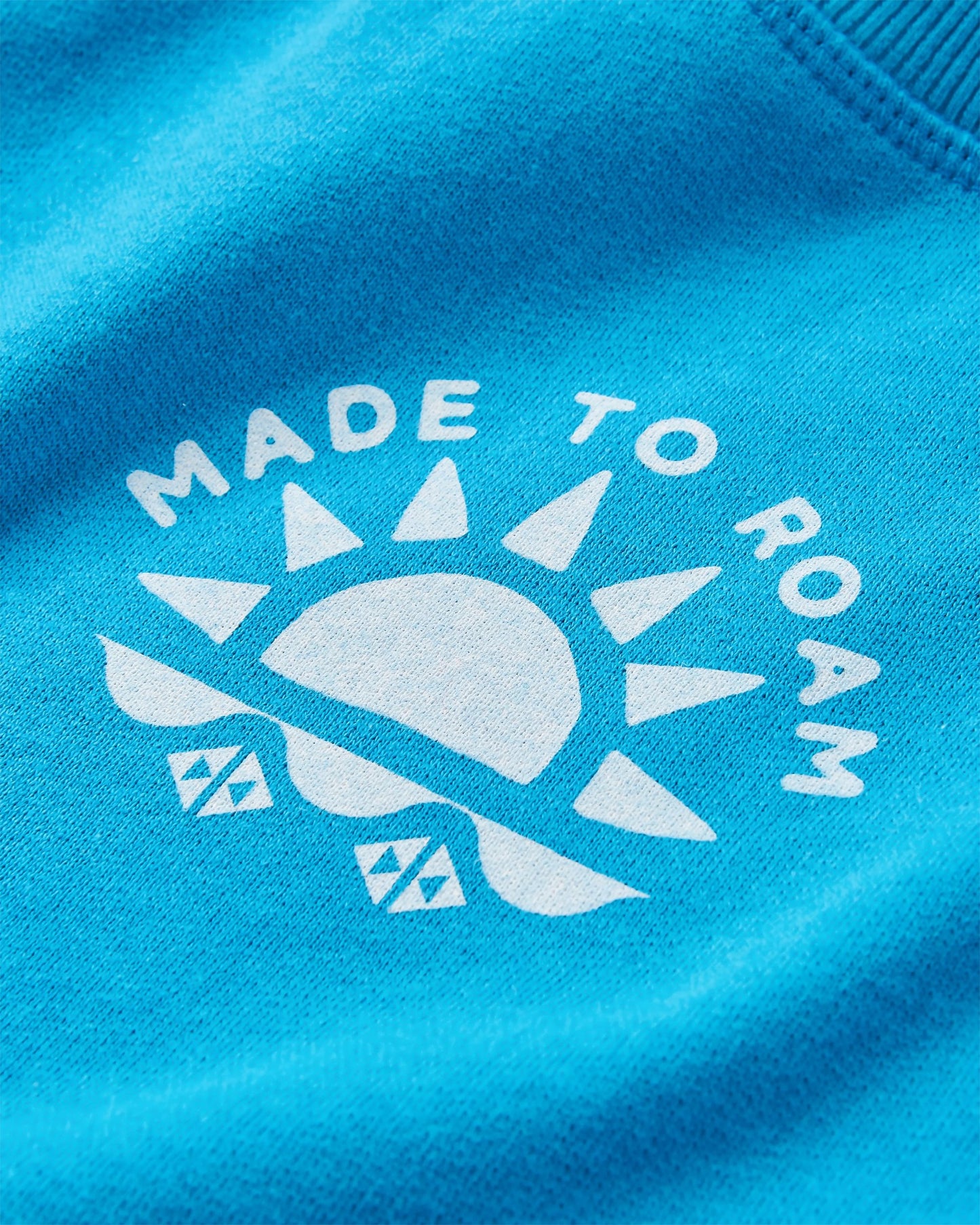 Sunburst Recycled Sweatshirt - Blue Pool