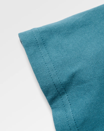 Lost Patch T-Shirt - Blue Steel - Flatlay