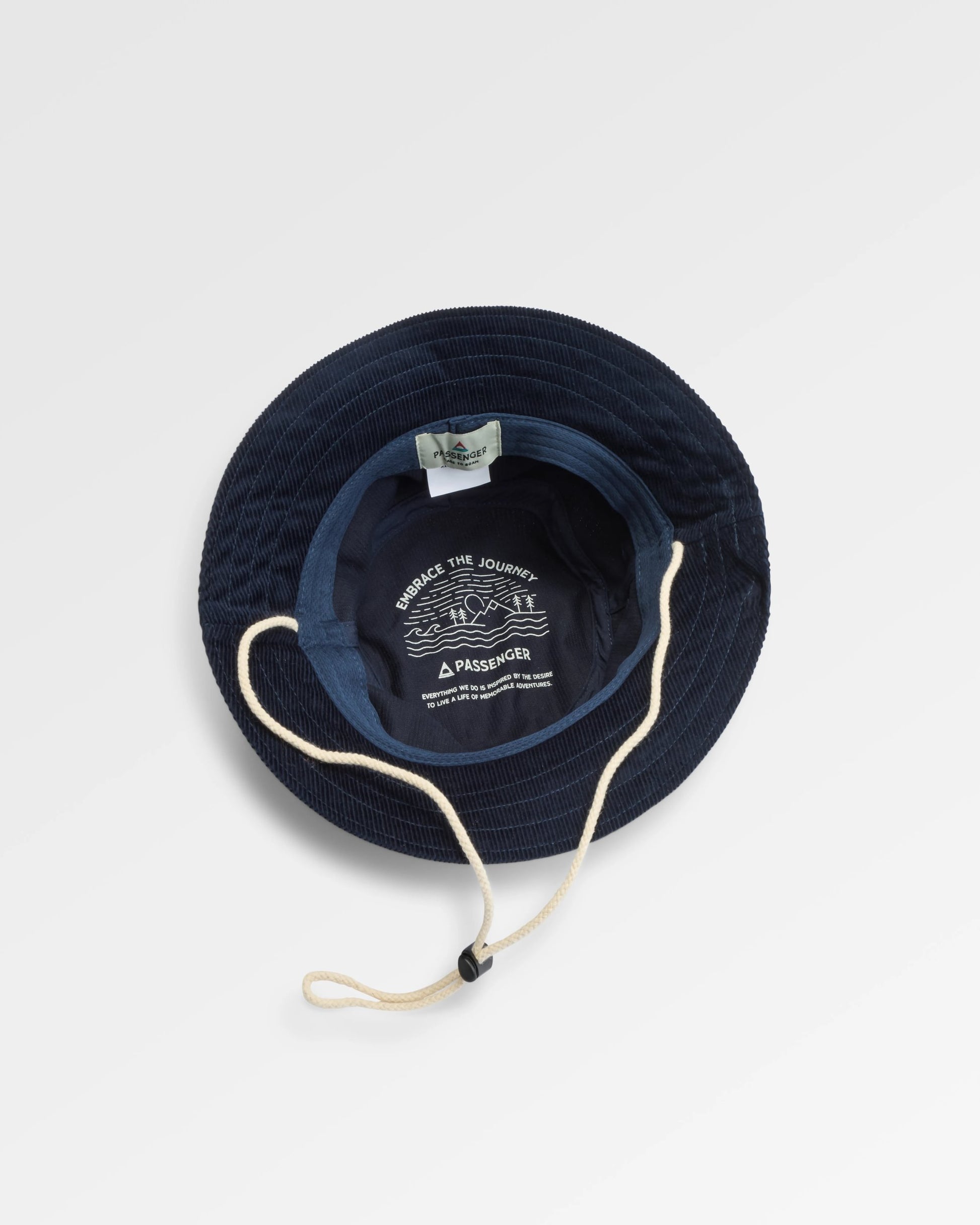 Forest Recycled Cord Bucket Hat - Deep Navy - Flatlay