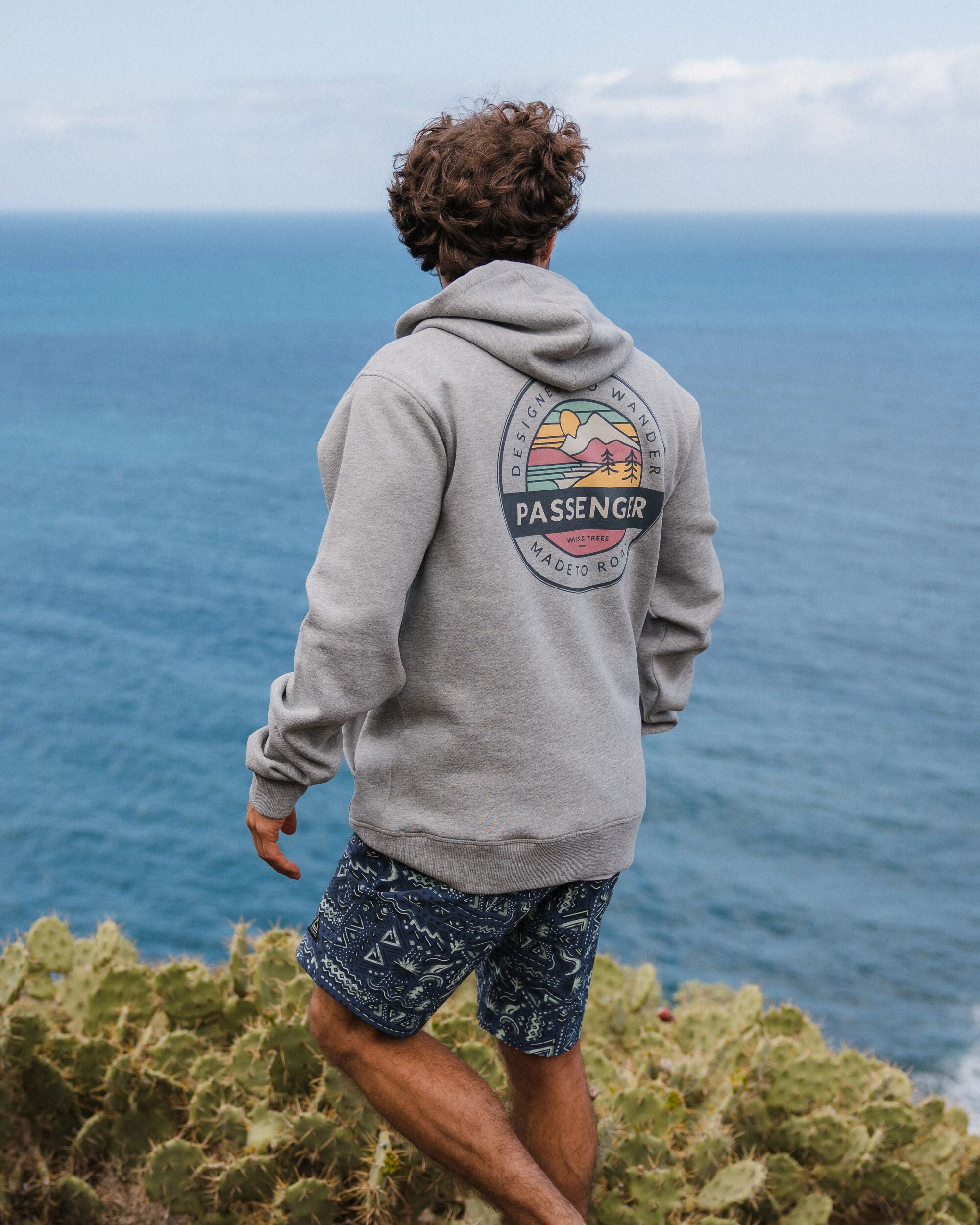 Odyssey Organic Cotton Hoodie - Grey Marl - Lifestyle