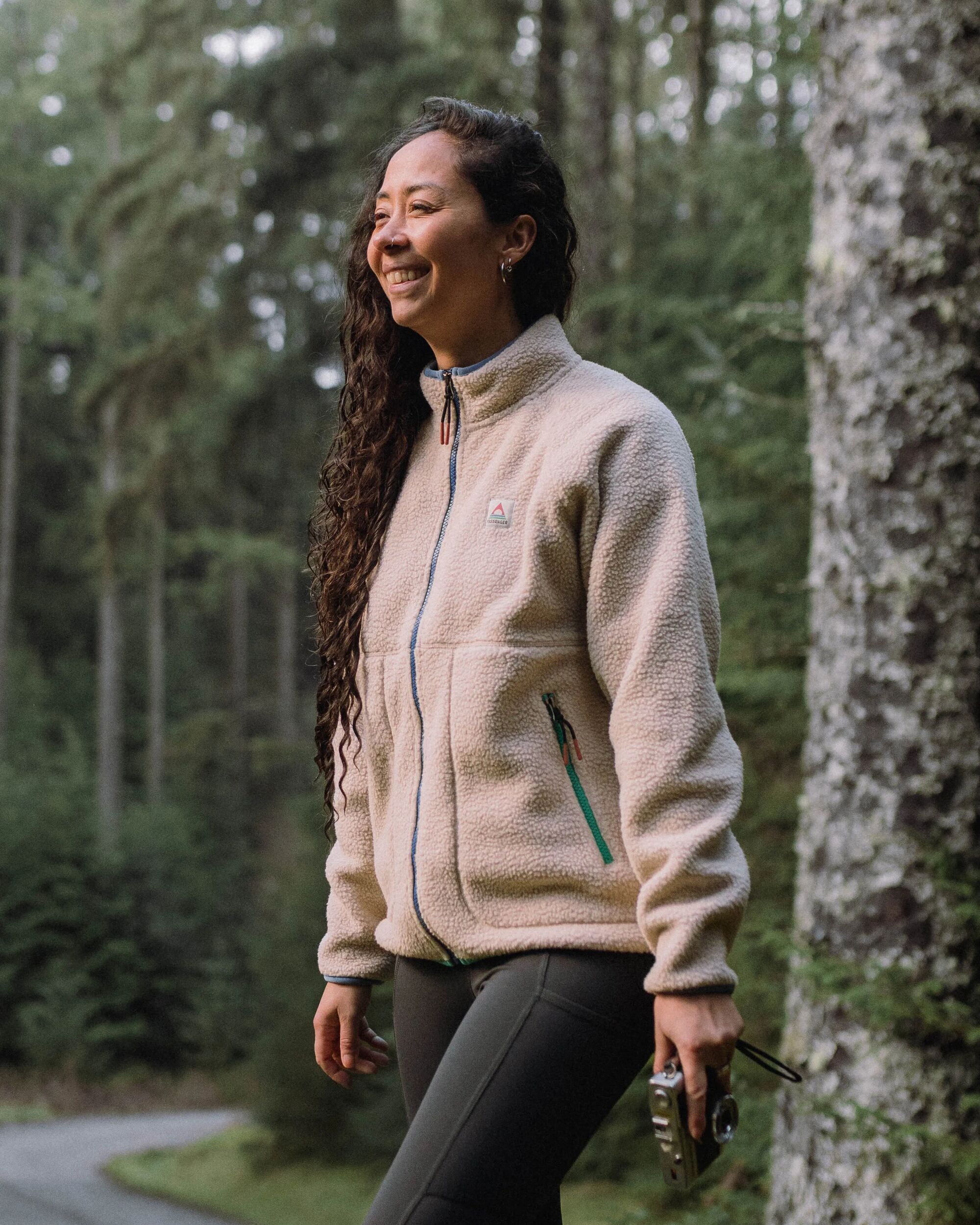 Fairbanks Full Zip Recycled Sherpa Fleece Oatmeal – Passenger