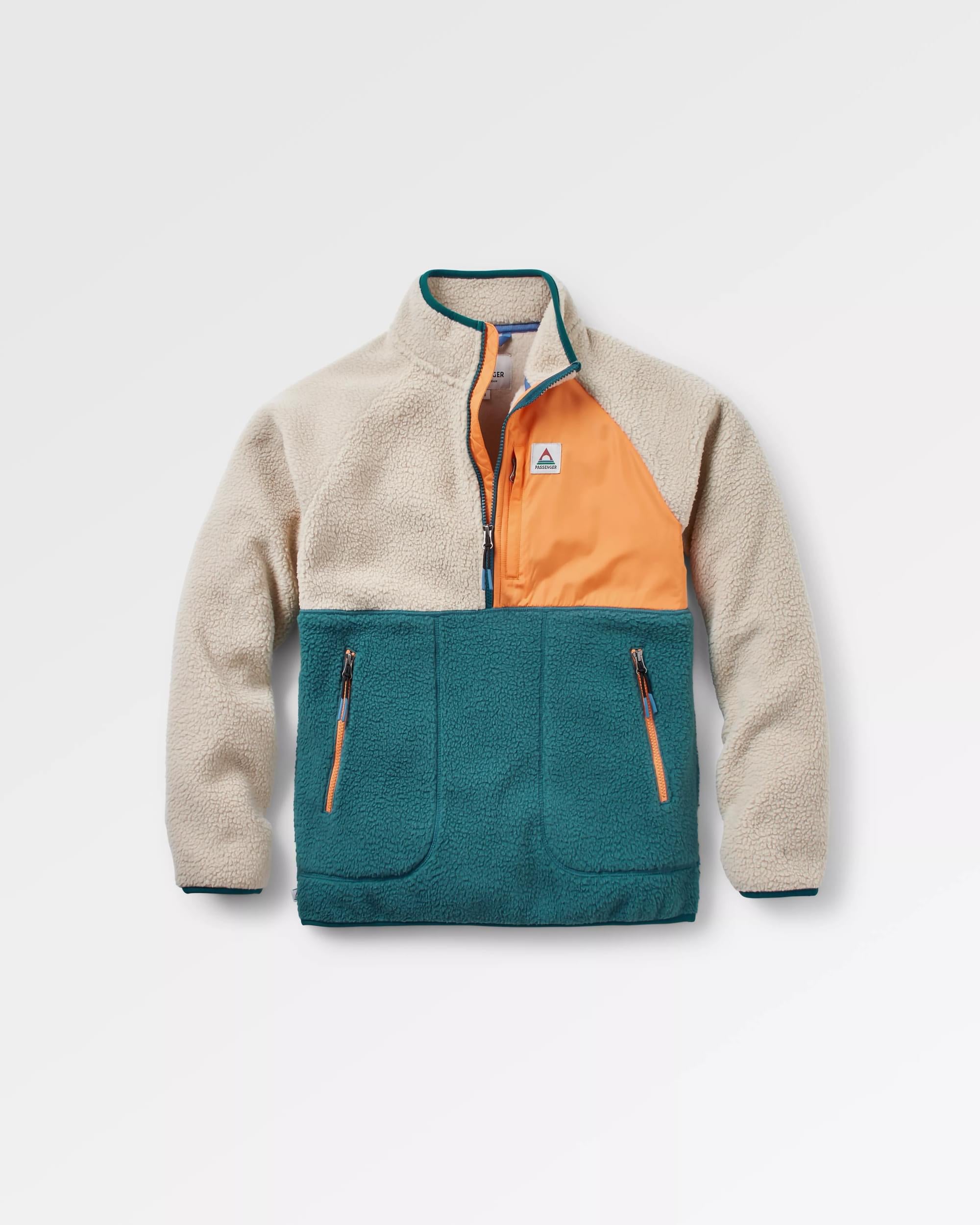 Home Recycled Sherpa Fleece - Mediterranean - Flatlay