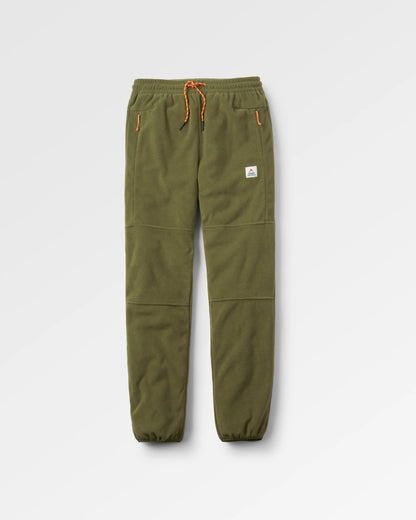 Set Off Recycled Polar Fleece Jogger - Khaki - Flatlay