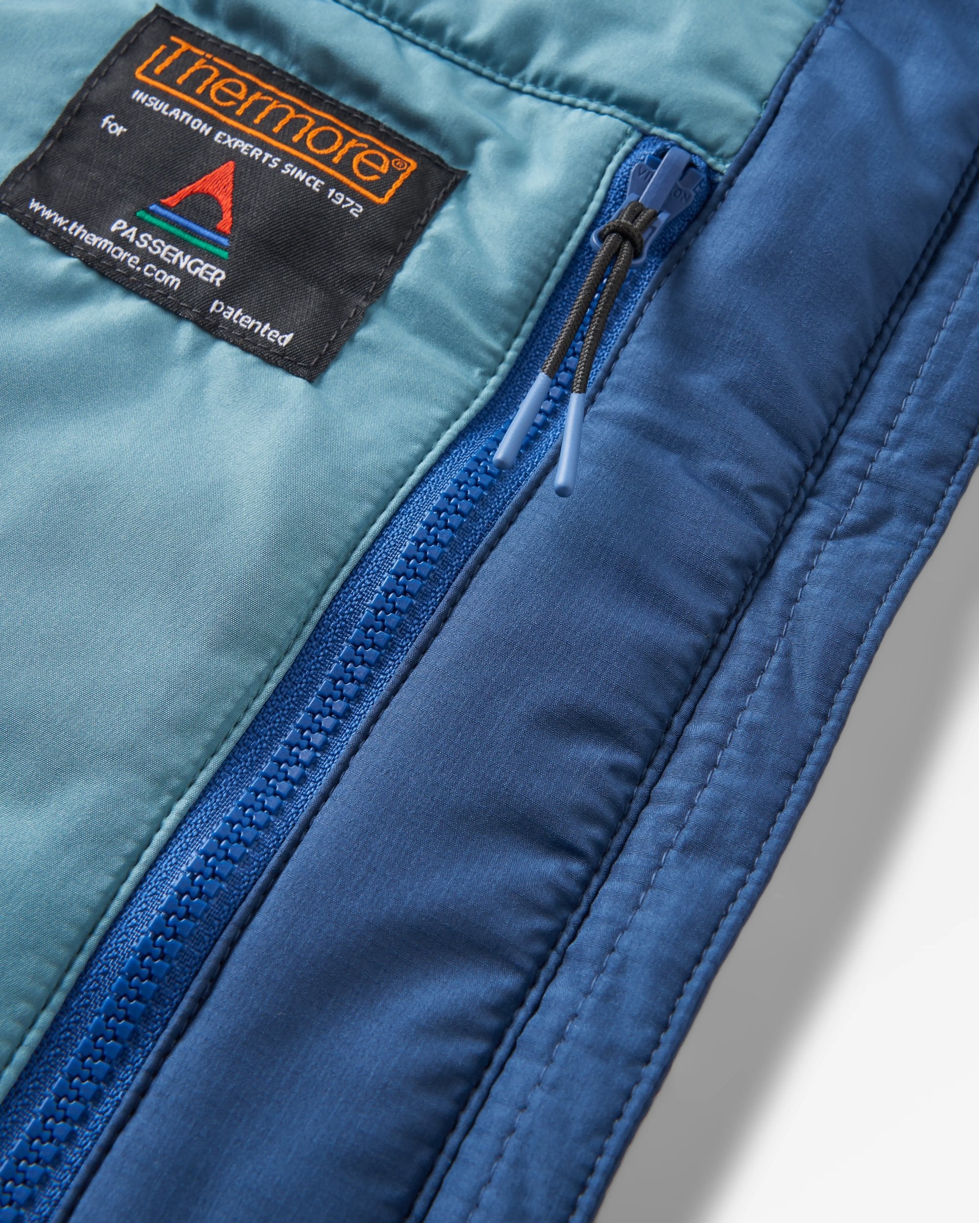 Shasta Lightweight Recycled Thermore® Insulated Vest - Rich Navy/Dark Denim/Arctic - Flatlay