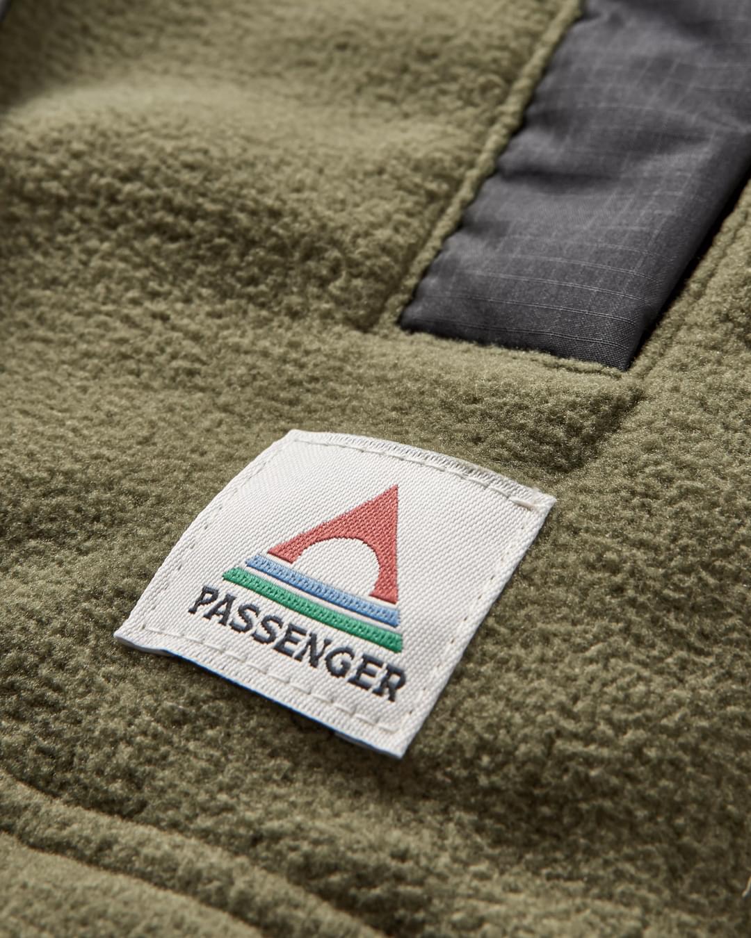 Firelight Sherpa Lined Overshirt - Khaki - Flatlay