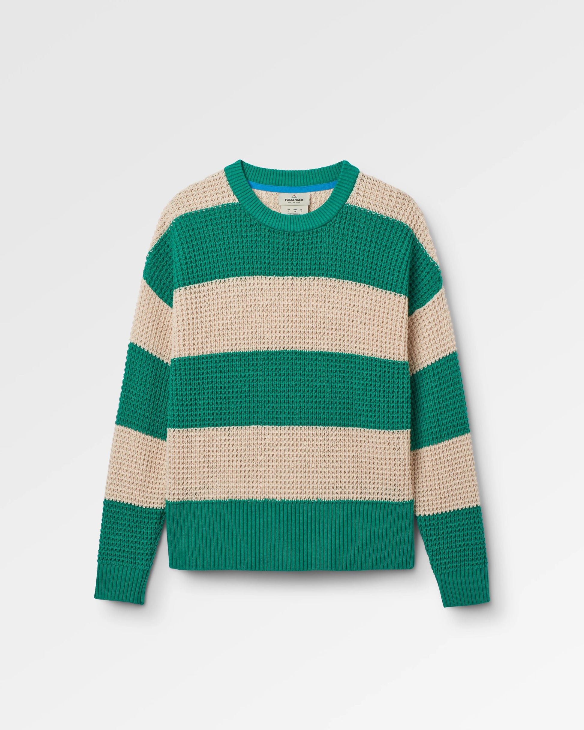 Reflection Stripey Jumper - Vintage White/Greenlake Stripe