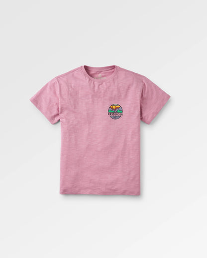 Laidback Recycled Cotton T-shirt - Pink Haze - Flatlay