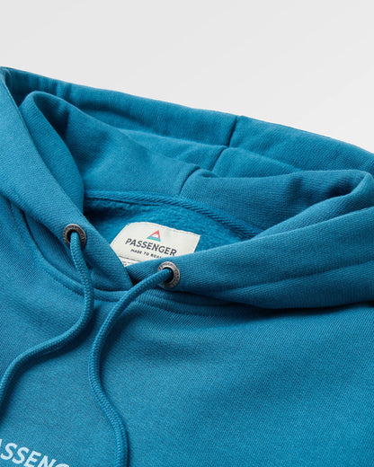 Passenger Relaxed Fit Hoodie - Tidal Blue - Flatlay