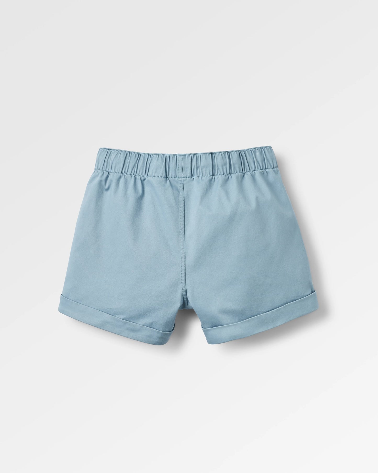 Carriso Organic Cotton Shorts - Faded Denim - Flatlay