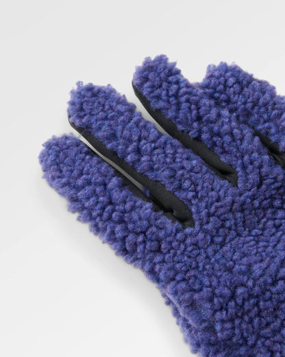 Snowfall Sherpa Gloves - Purple Indigo - Flatlay