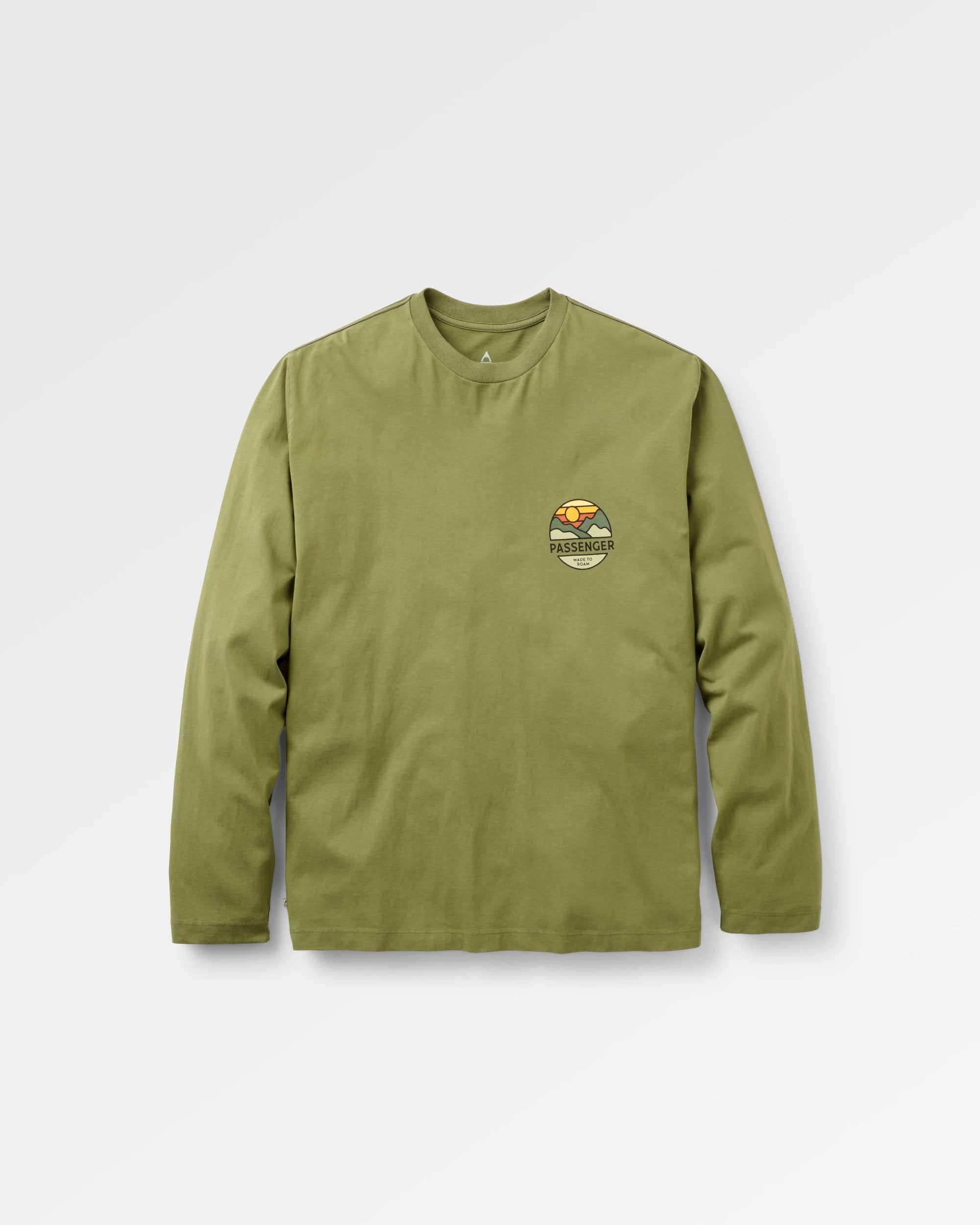 Laidback Relaxed Fit LS T-Shirt - Khaki - Flatlay