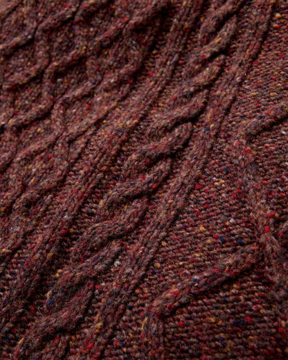 Sandbar Merino Blend Knitted Jumper - Brambleberry - Flatlay