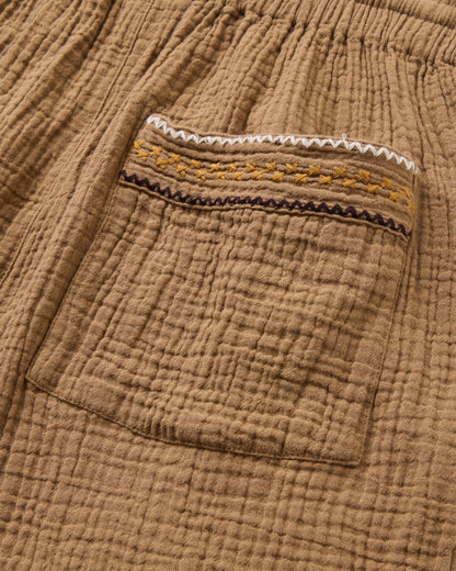 Waveney Short - Caramel Brown - Flatlay