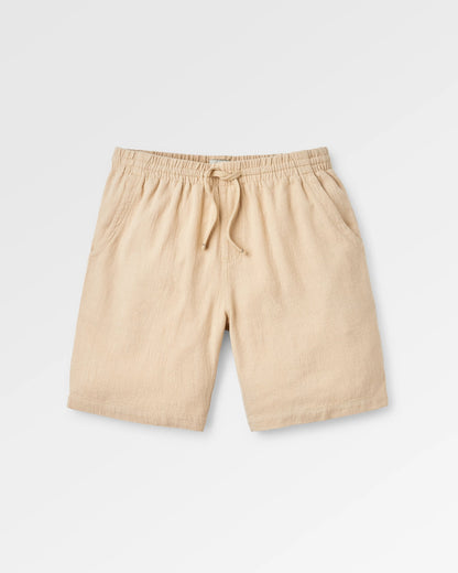 Drifter Linen Blend Short - Stone - Flatlay