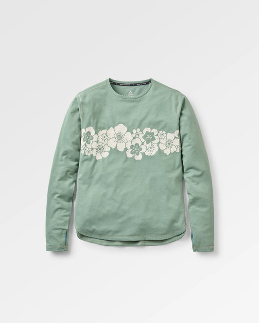 Roamscreen UPF50 Drirelease® Women's LS T-Shirt - Pistachio - Flatlay