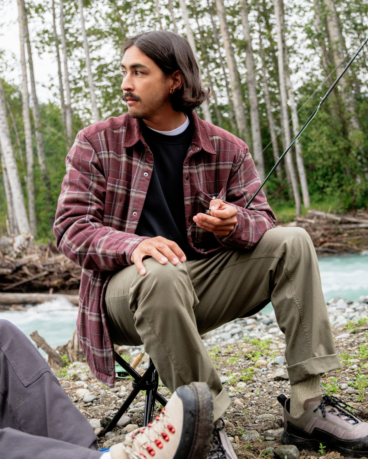 Kimmer Ripstop Cotton Trouser - Dusty Olive - Lifestyle