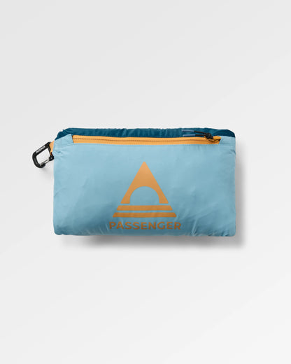 Northstar Down Recycled Gilet - Retro Blue/Tidal Blue - Flatlay