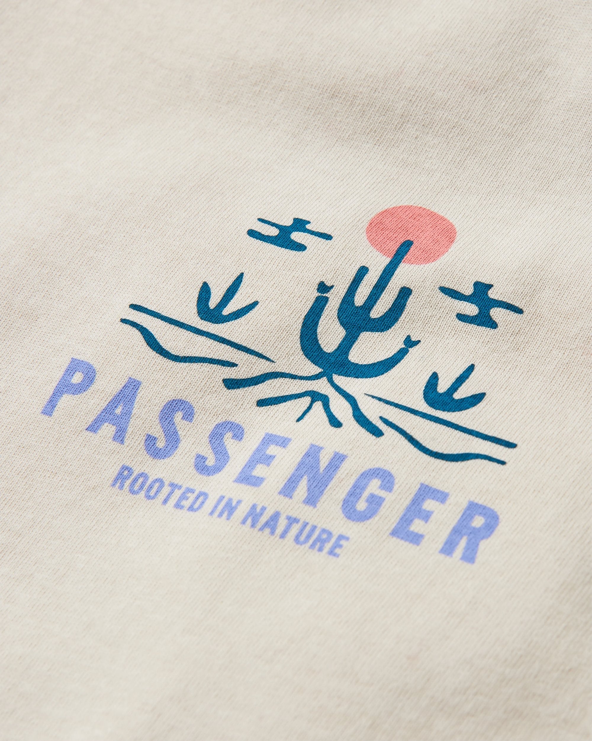 Riser Recycled Cotton LS T-Shirt - Birch - Flatlay