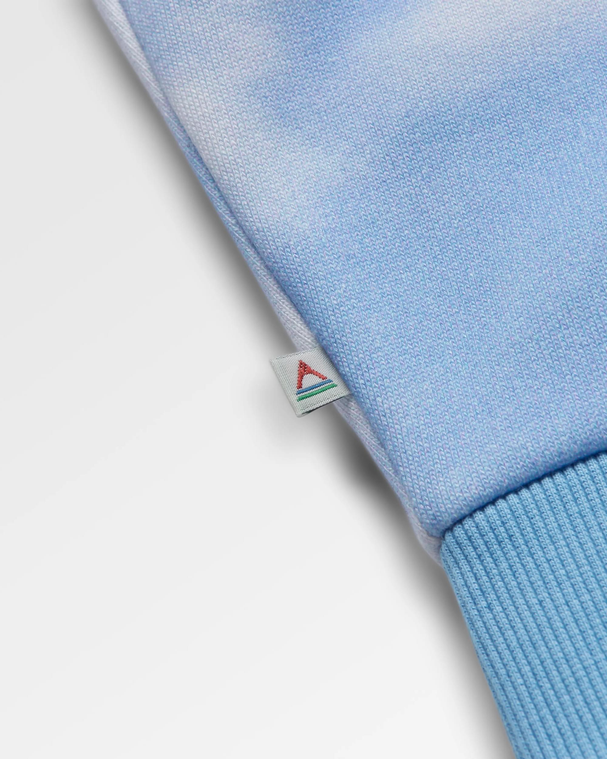 Rediscover Printed Hoodie - Tie Dye Cornflower - Flatlay