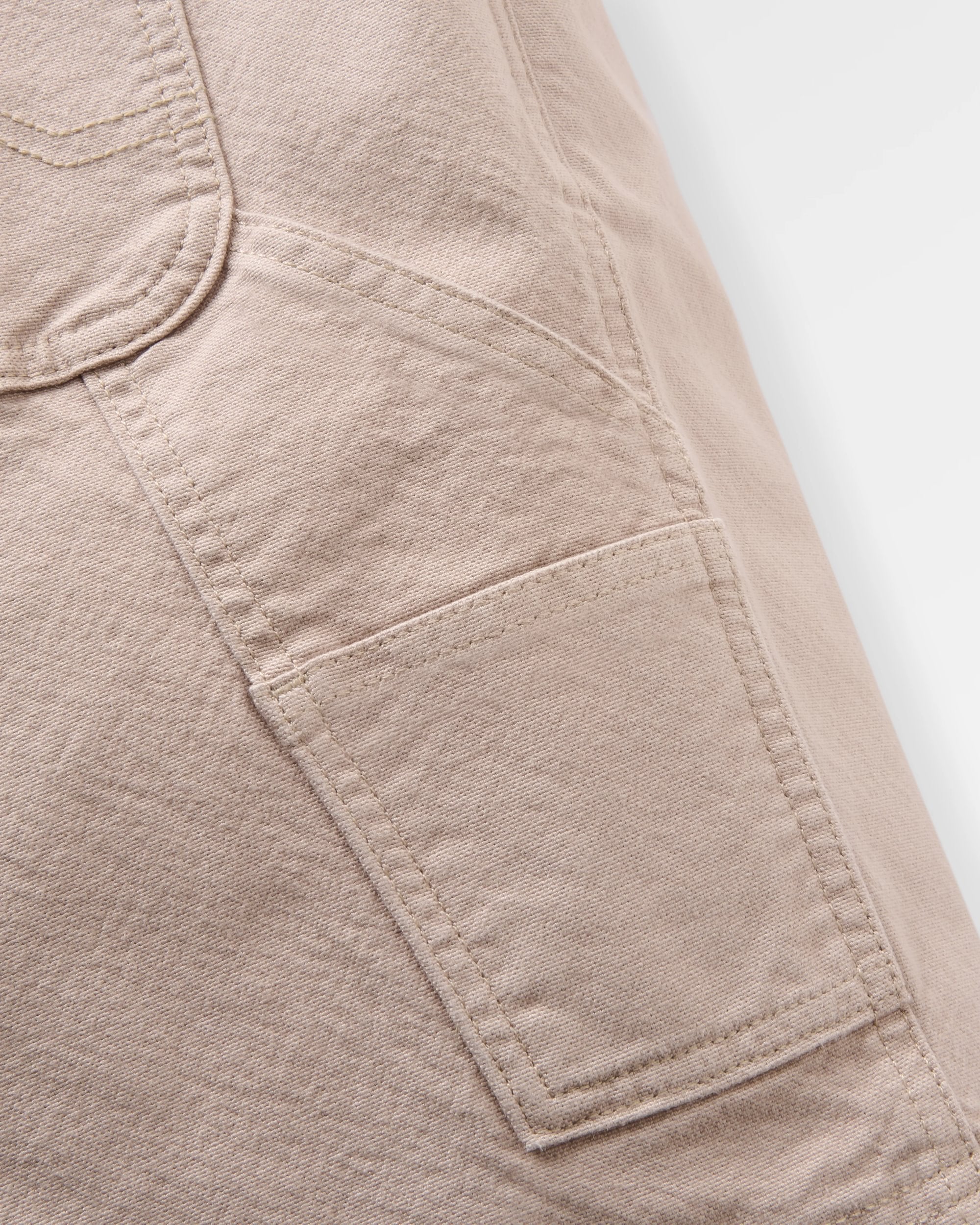 Vantage Cotton Canvas Short - Simply Taupe - Flatlay
