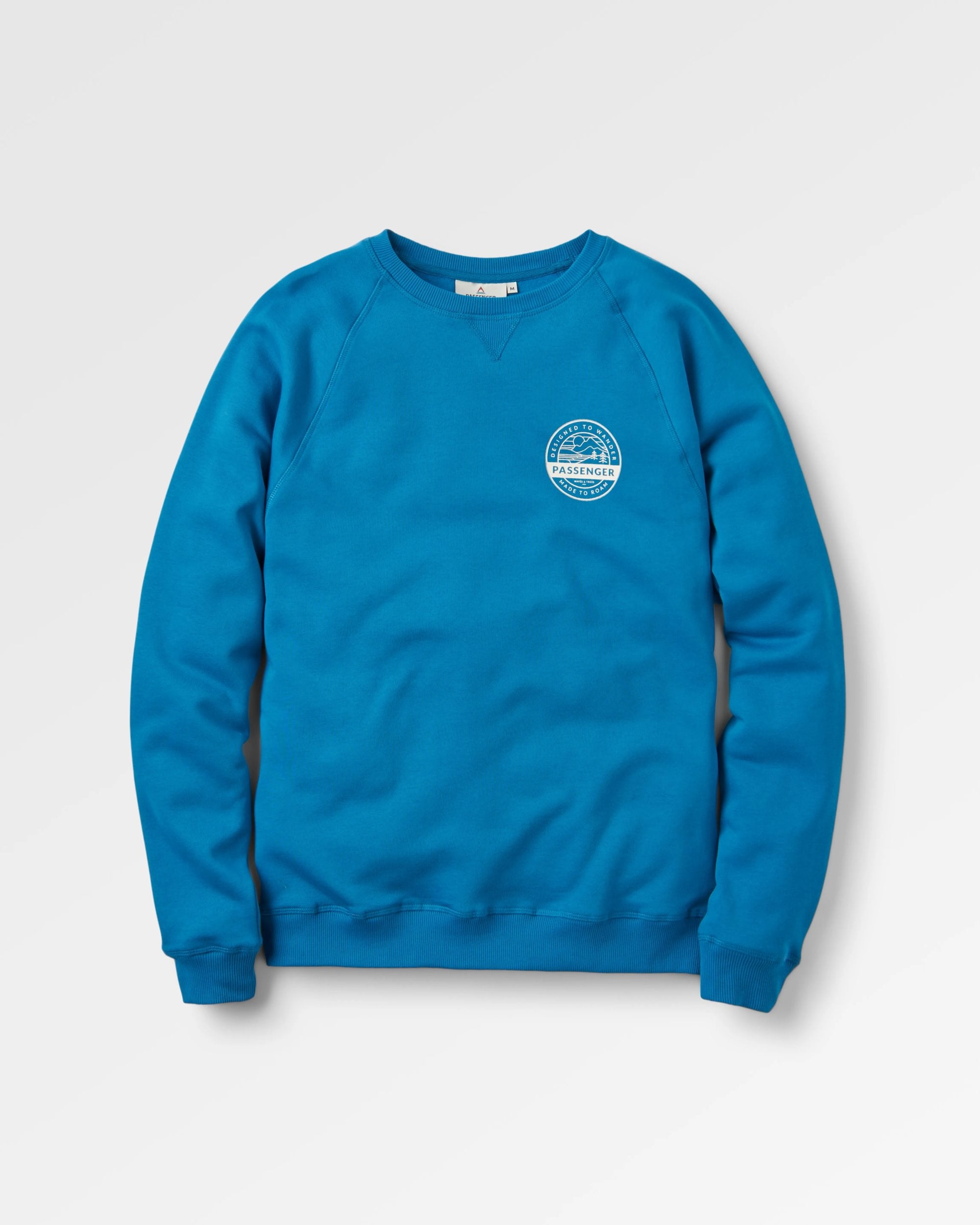 Odyssey Organic Cotton Sweatshirt - Blue Steel - Flatlay