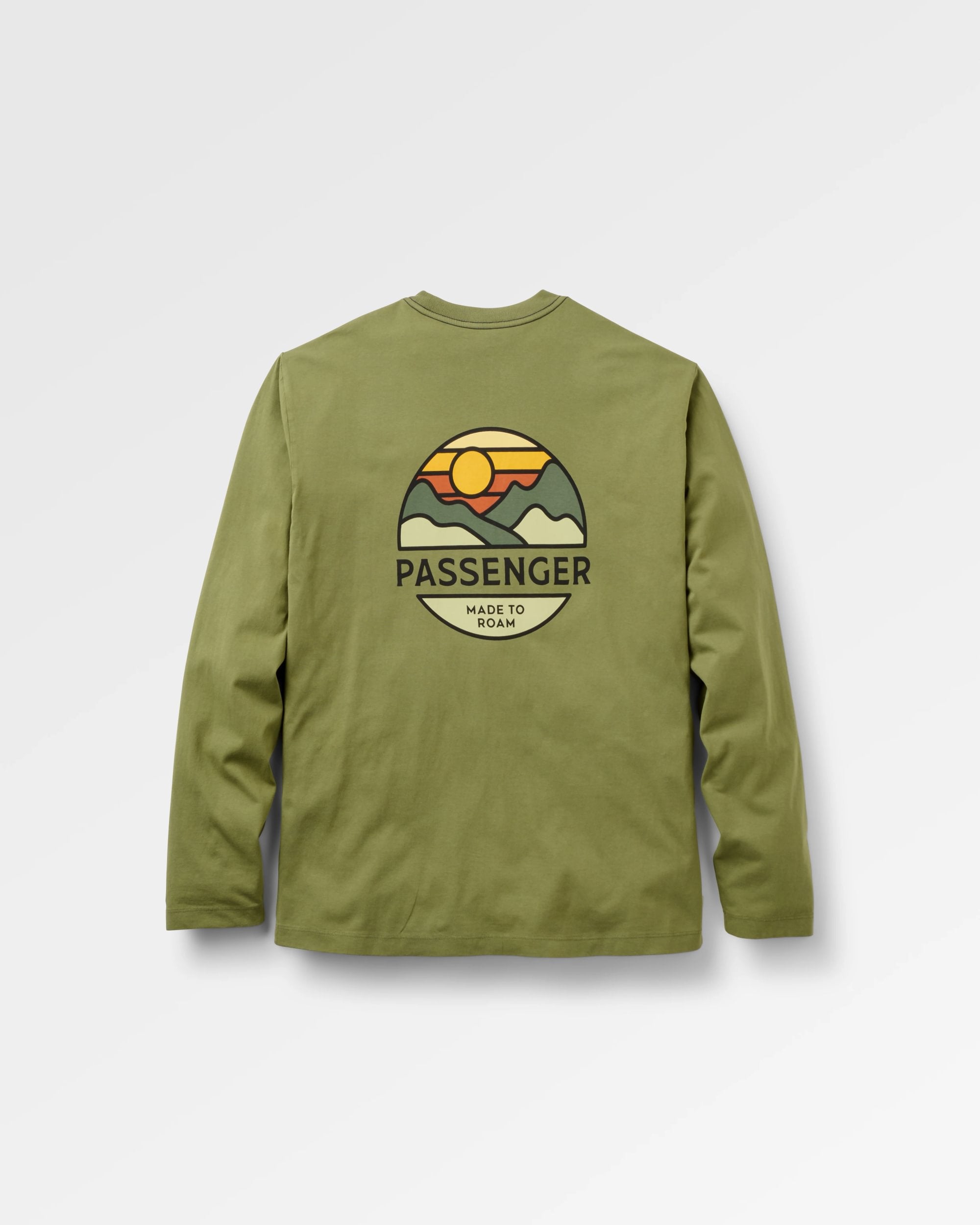 Laidback Relaxed Fit LS T-Shirt - Khaki - Flatlay