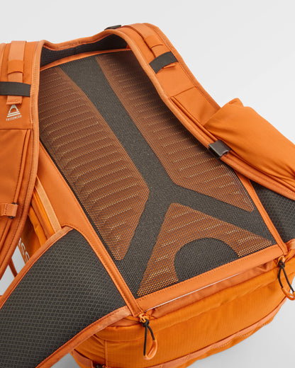 Atlas Recycled Backpack Duffel - Sunrise Orange - Flatlay