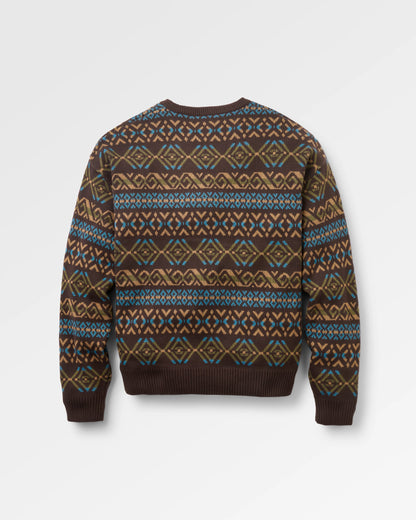 Hornbeam Knitted Jumper - Espresso - Flatlay