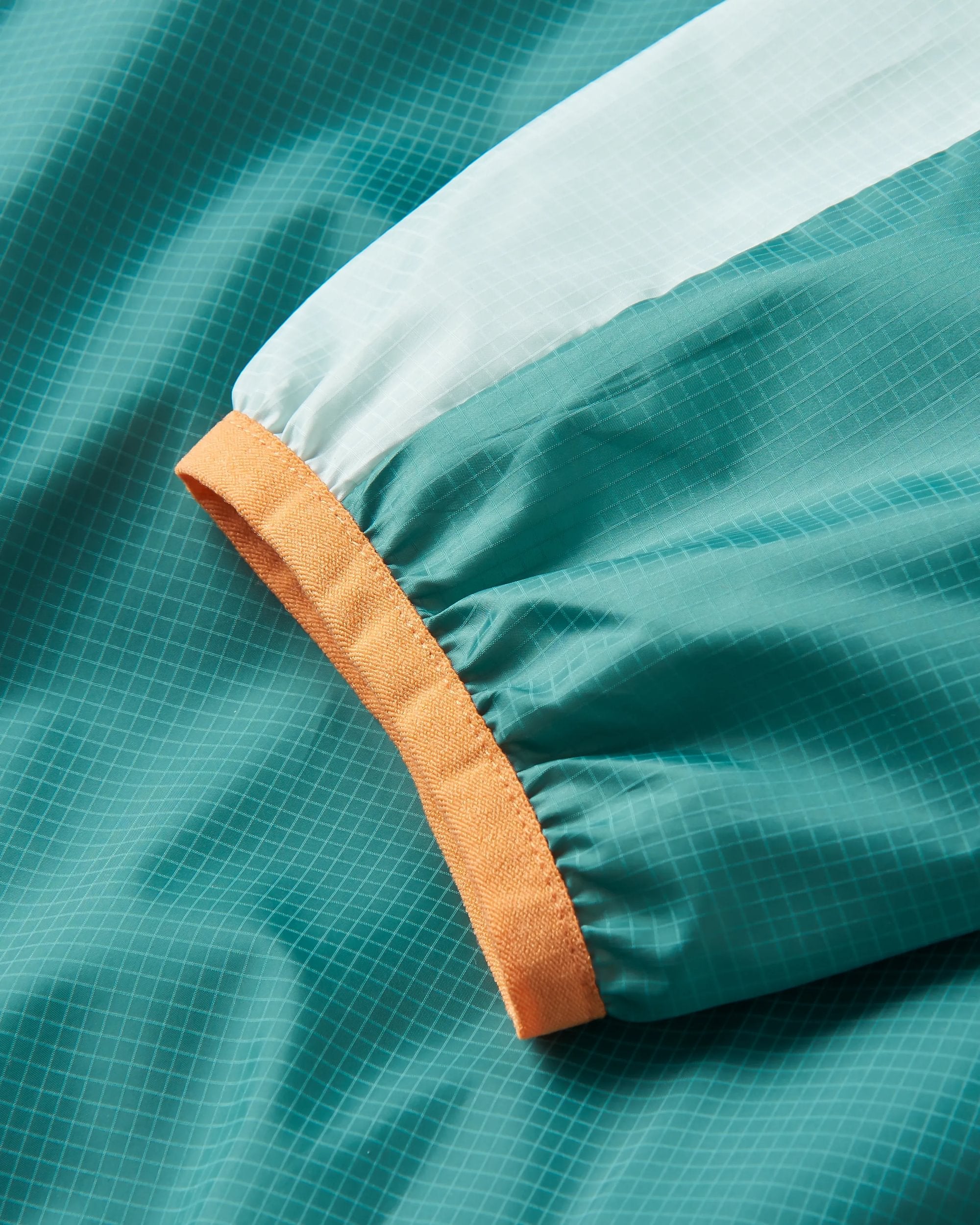 Gusto Recycled Windshell Anorak - Deep Sea - Flatlay