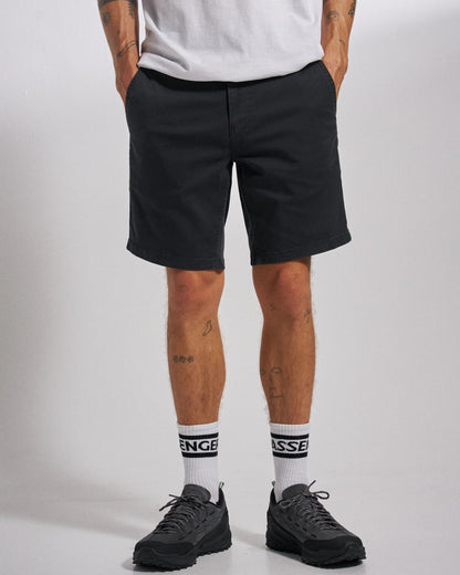 365 Cotton Short - Faded Black - Studio Model