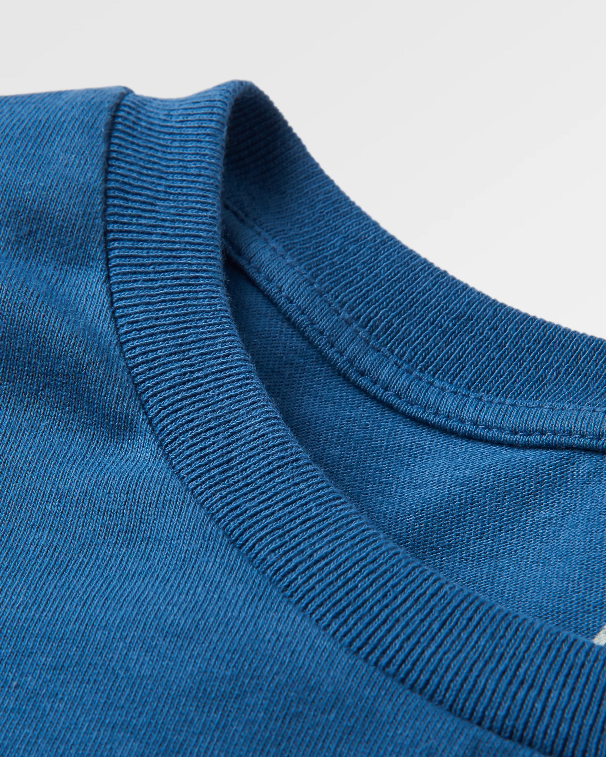 Escapism Recycled LS T-Shirt - Dark Denim - Flatlay