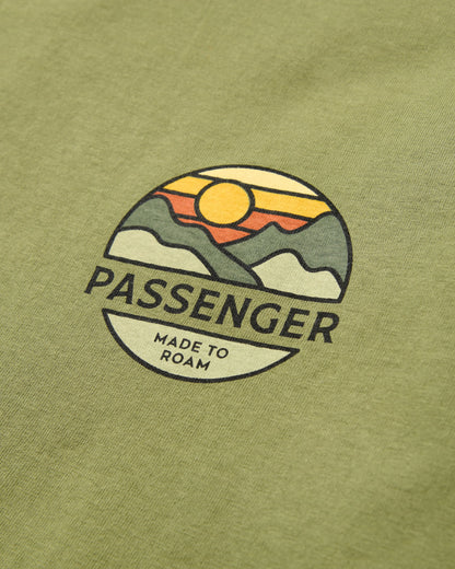 Laidback Relaxed Fit LS T-Shirt - Khaki - Flatlay