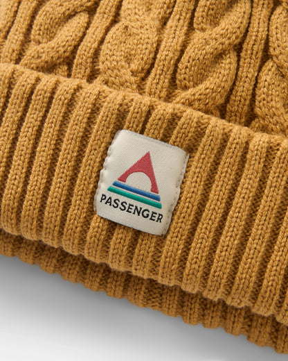 Fireside bobble hat - Dusty Ochre - Flatlay