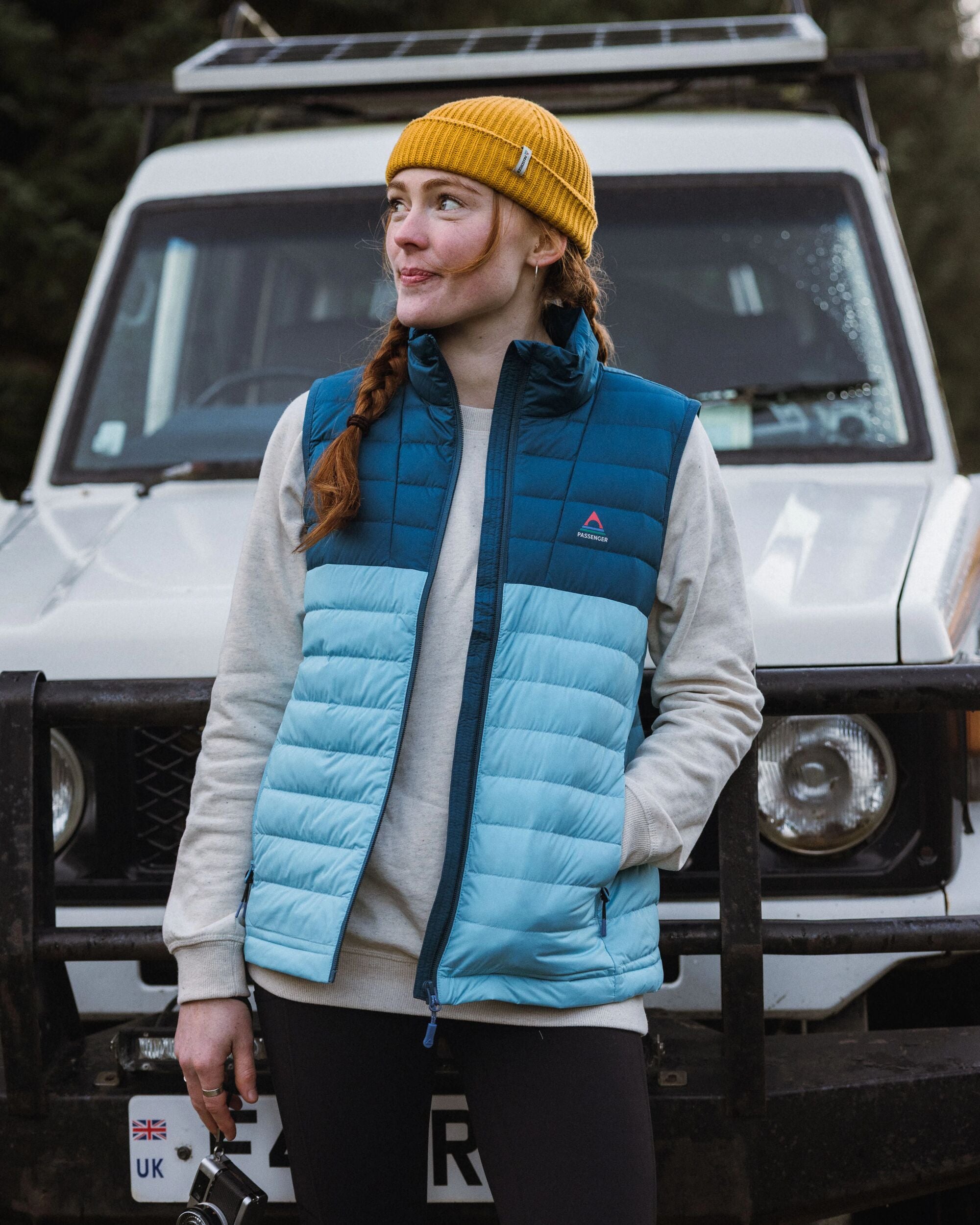 Northstar Down Recycled Gilet - Retro Blue/Tidal Blue - Lifestyle