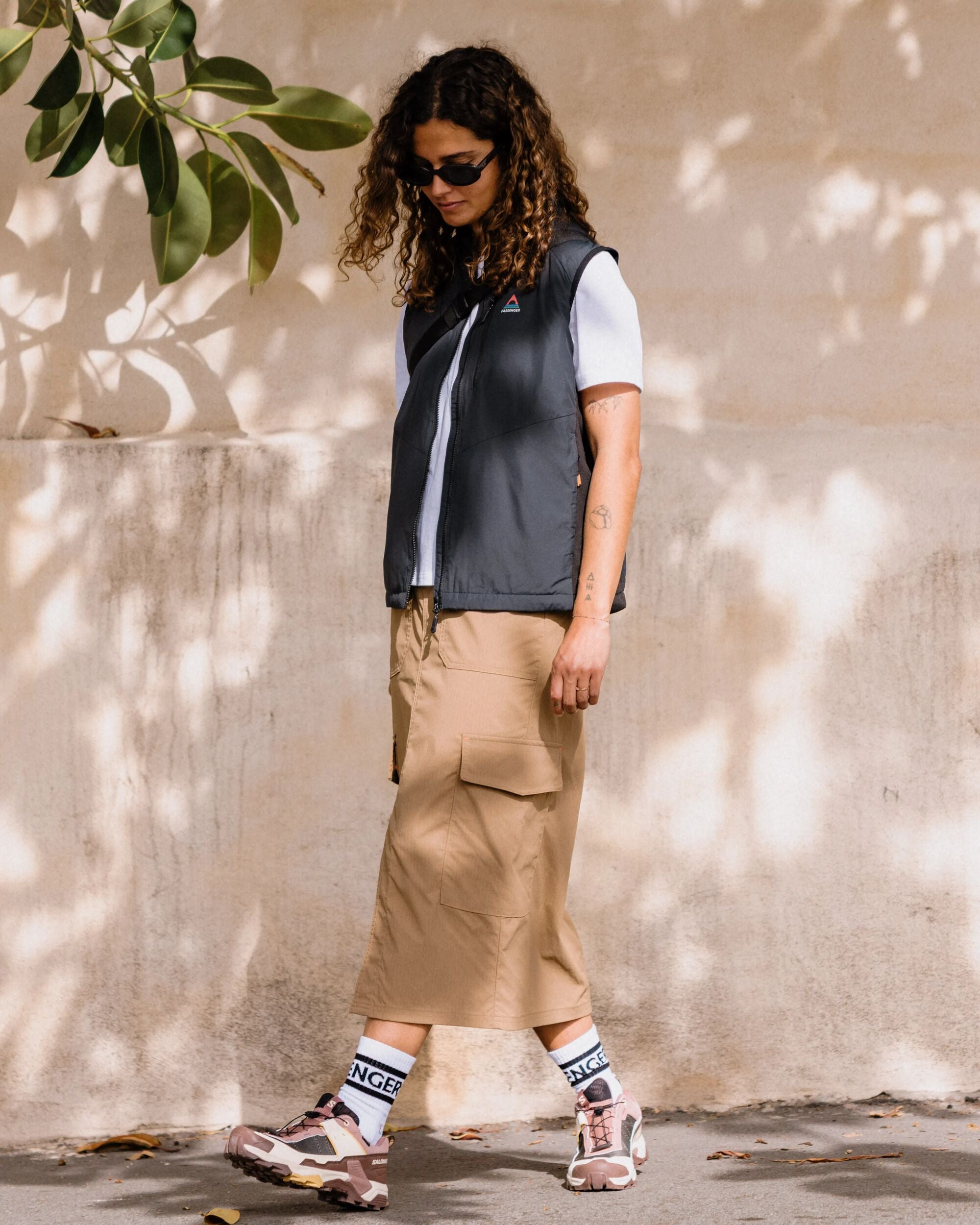 Avian Cargo Ripstop Skirt - Caramel Brown - Lifestyle