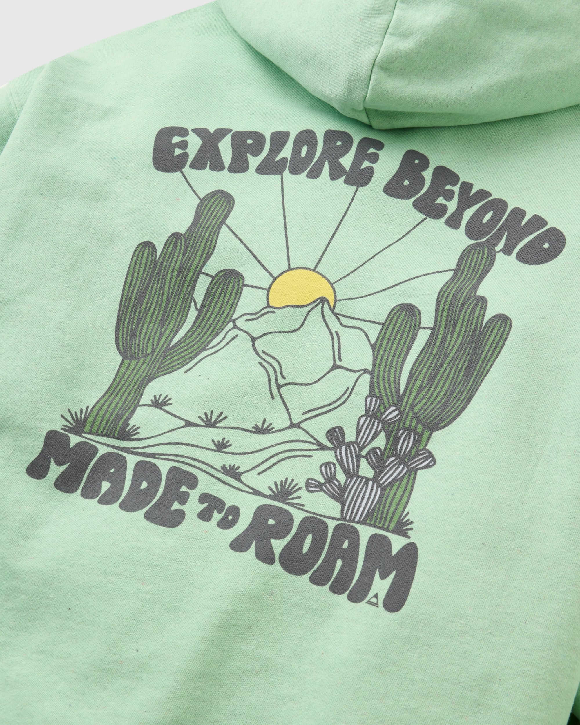 Explore Beyond Relaxed Fit Hoodie - Seafoam Marl - Flatlay