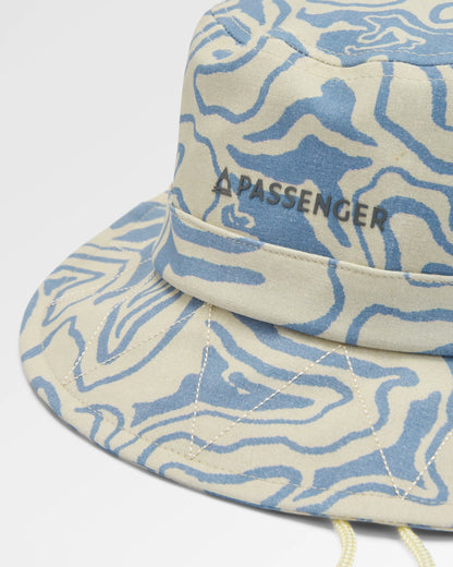 Shaded Organic Bucket Hat - Strata Swirl Birch - Flatlay