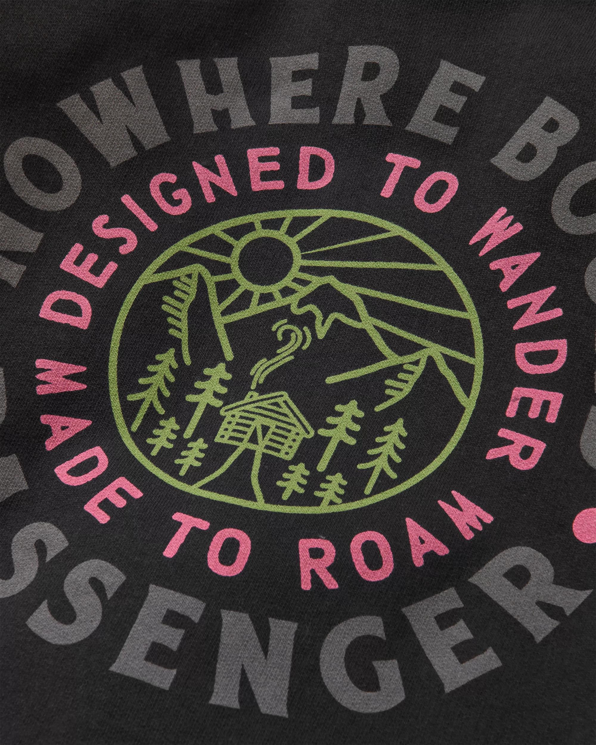 In The Woods Hoodie - Black - Flatlay