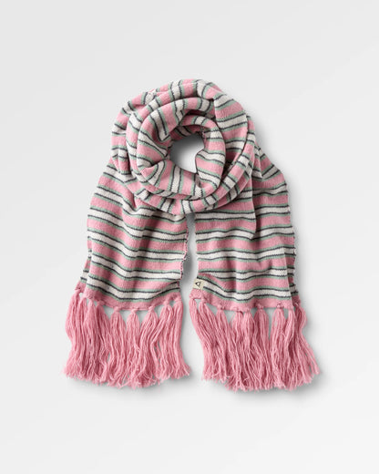 Goldglow Knit Scarf - Pink Haze - Flatlay