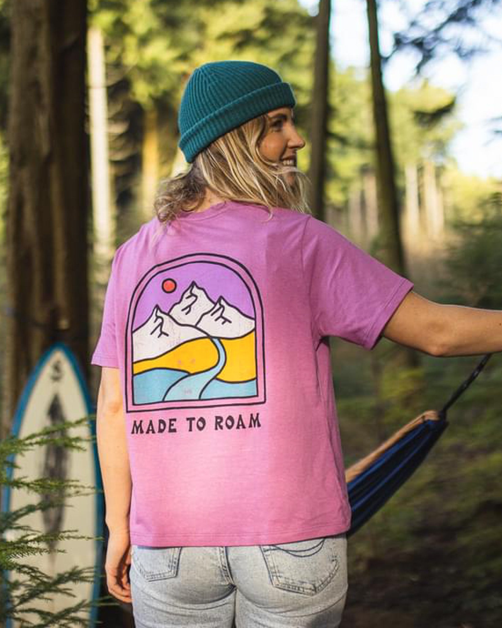 Friday Collective Recycled Cotton T-Shirt - Orchid - Lifestyle