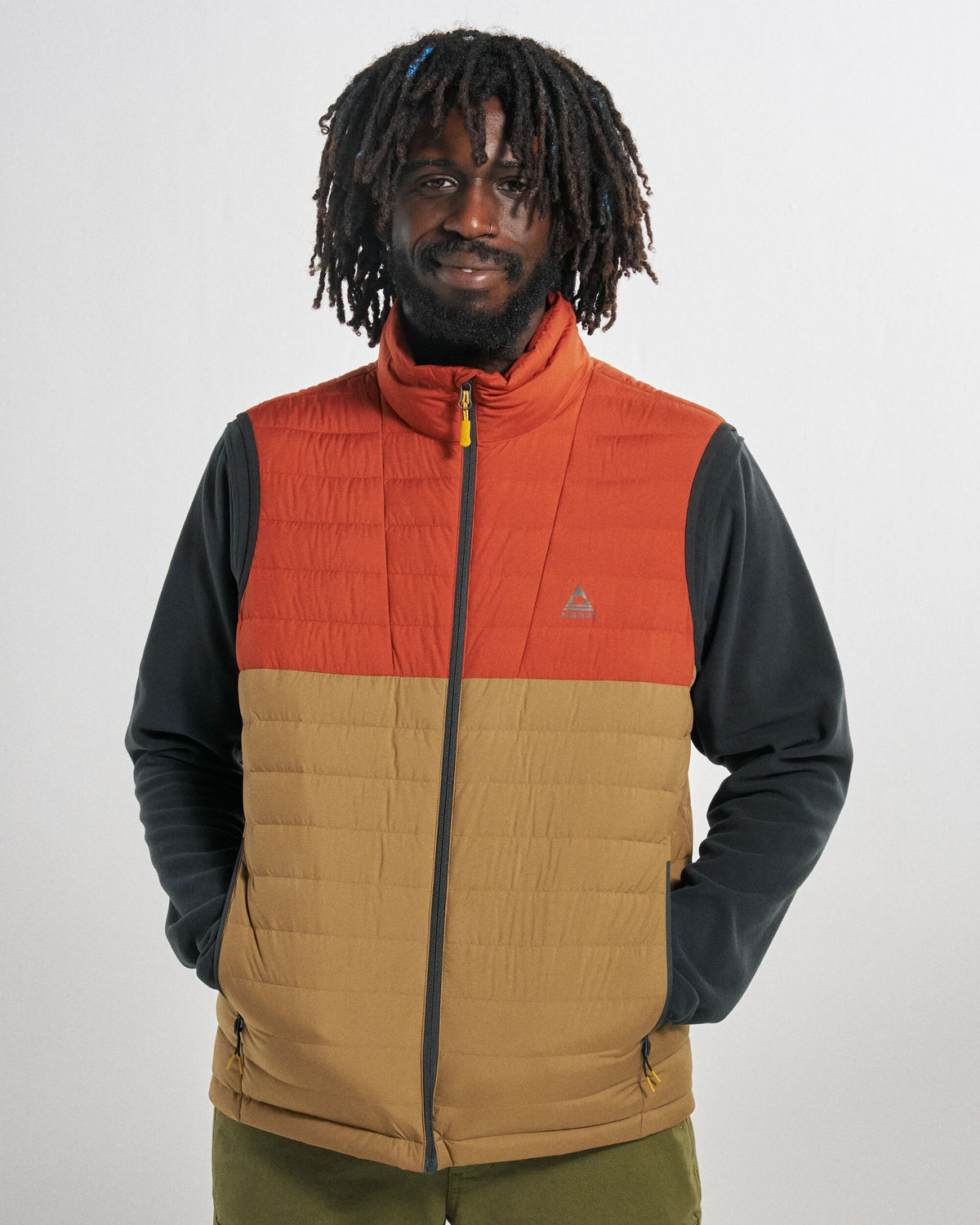 Ashland Down Vest - Dark Rust/Caramel - Studio Model