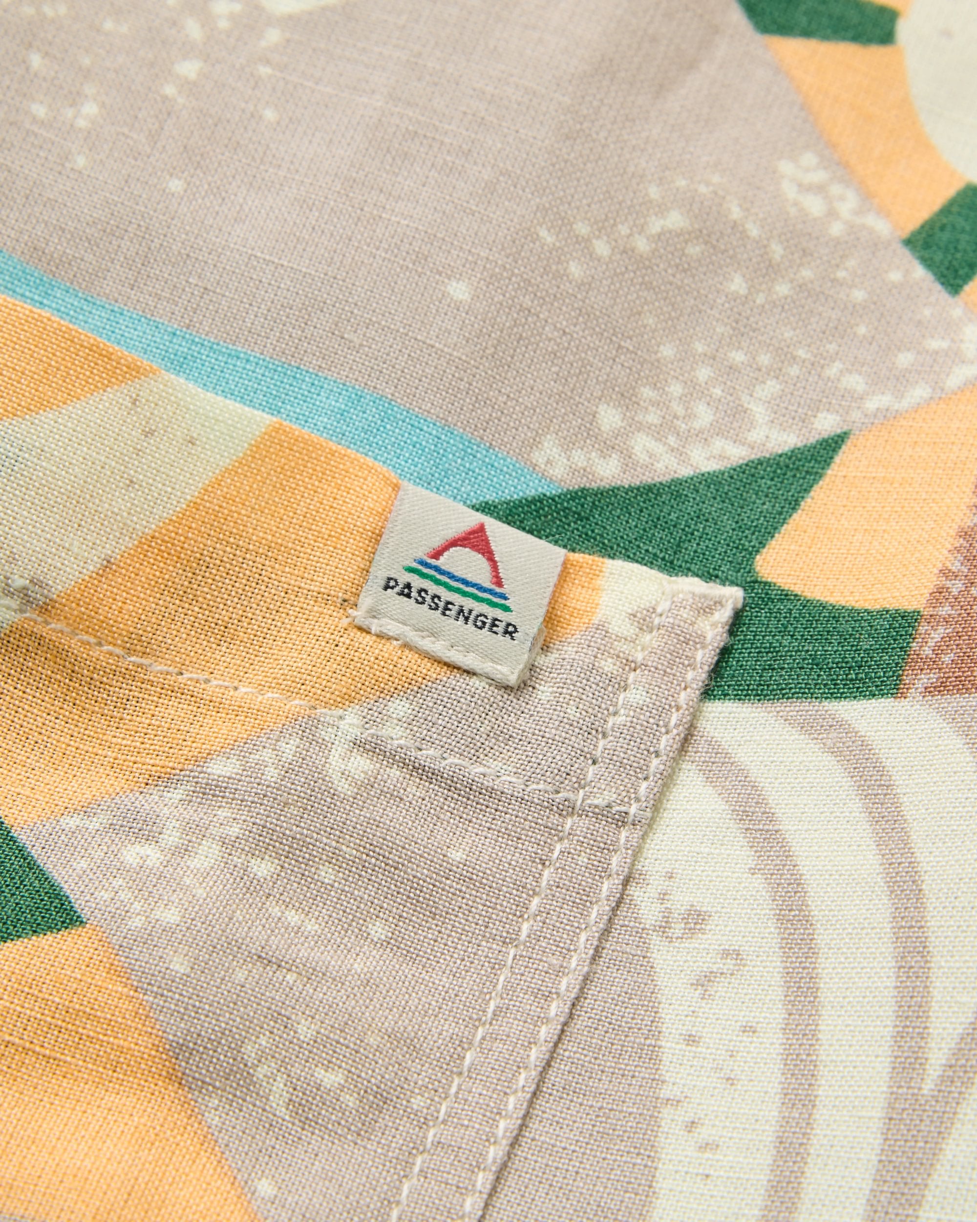 Arden Linen Short Sleeve Shirt  - Sun Patch Simply Taupe - Flatlay