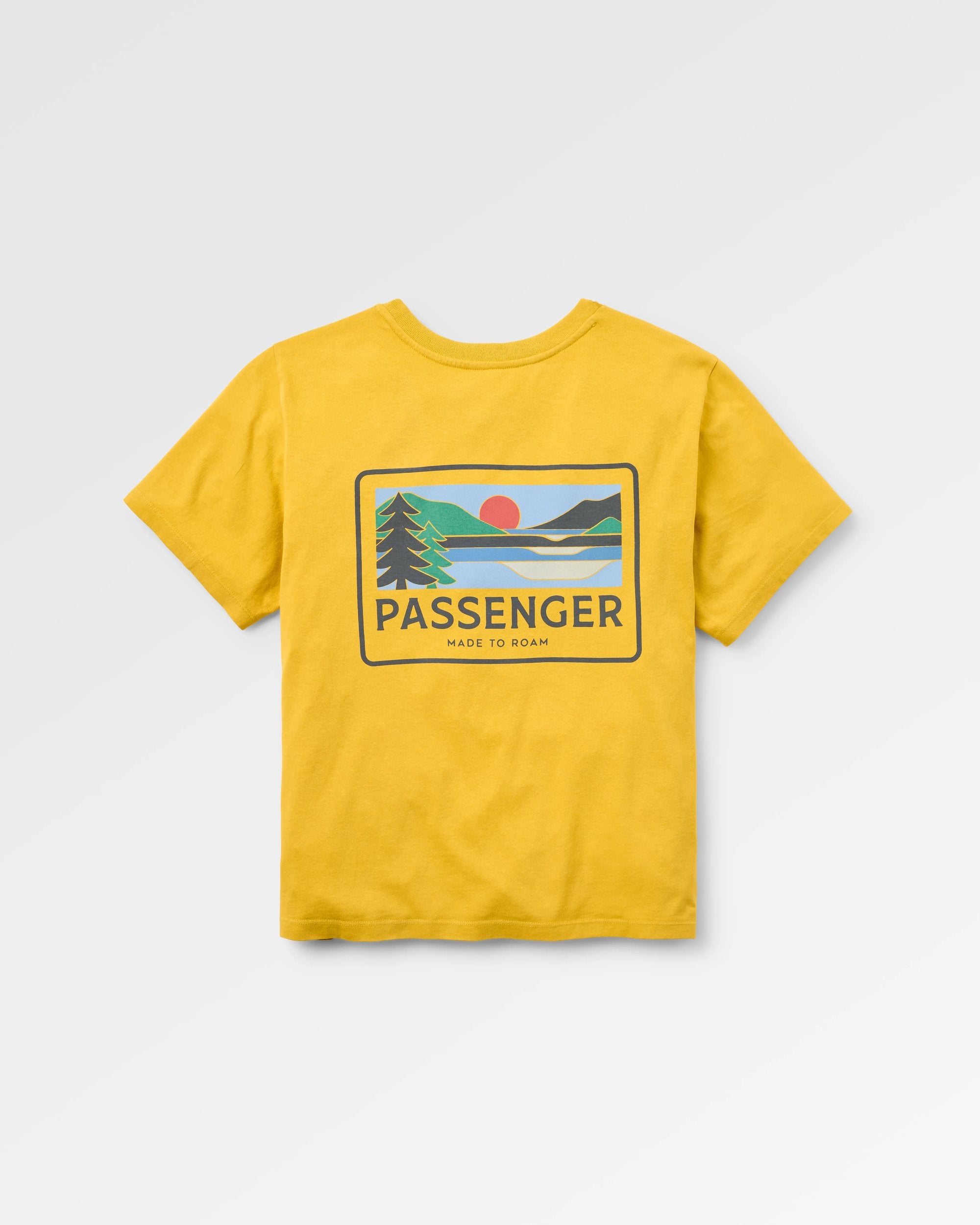 Roamer Women's Recycled Cotton T-Shirt - Heritage Yellow - Flatlay