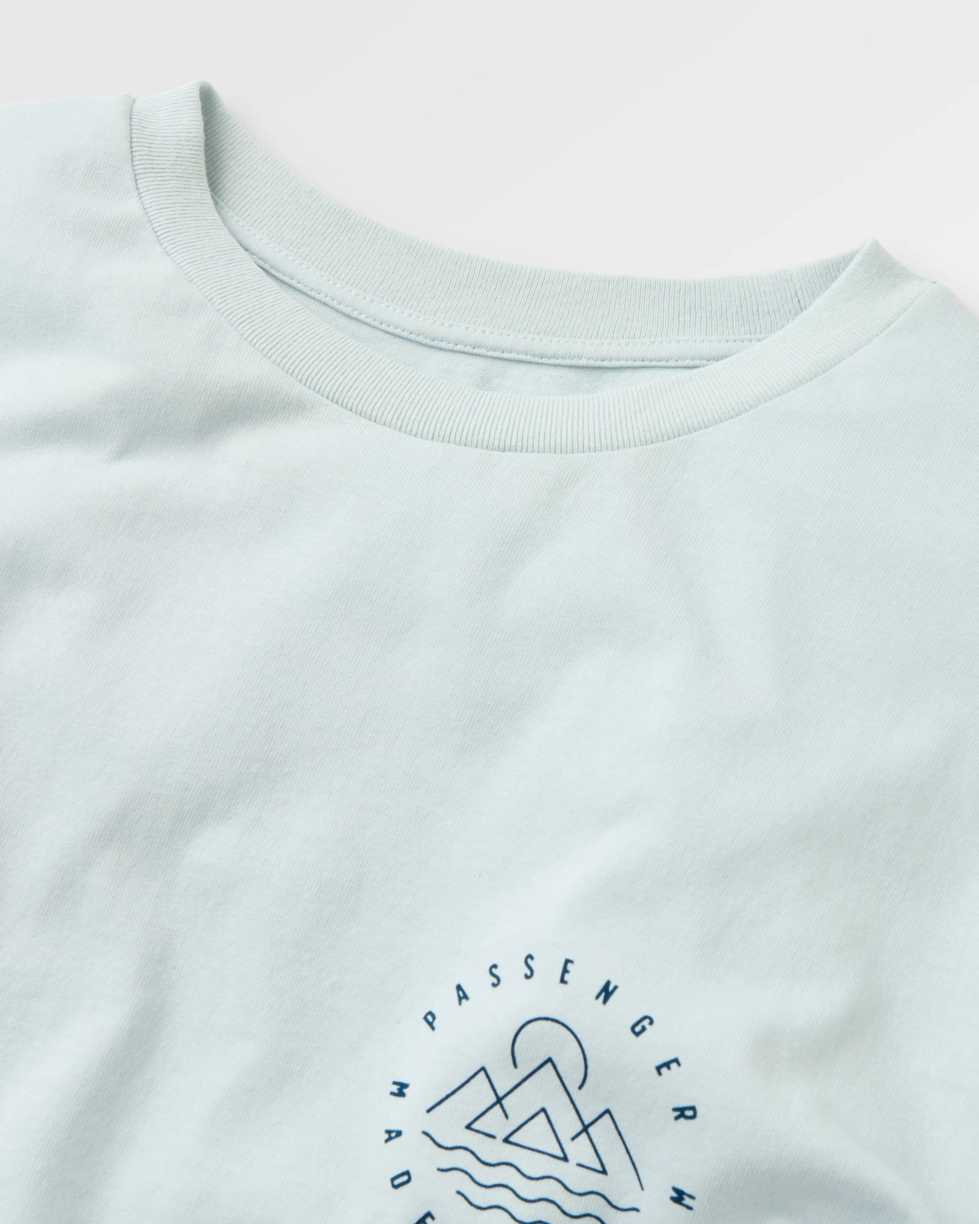 Escapism LS T-Shirt - Grey Blue - Flatlay