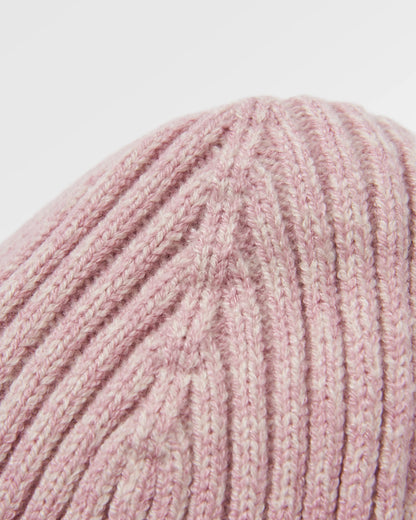 Fisherman Marl Beanie - Pink Haze - Flatlay