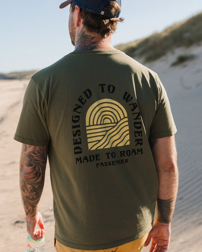 Sundown Recycled Cotton T-Shirt - Khaki